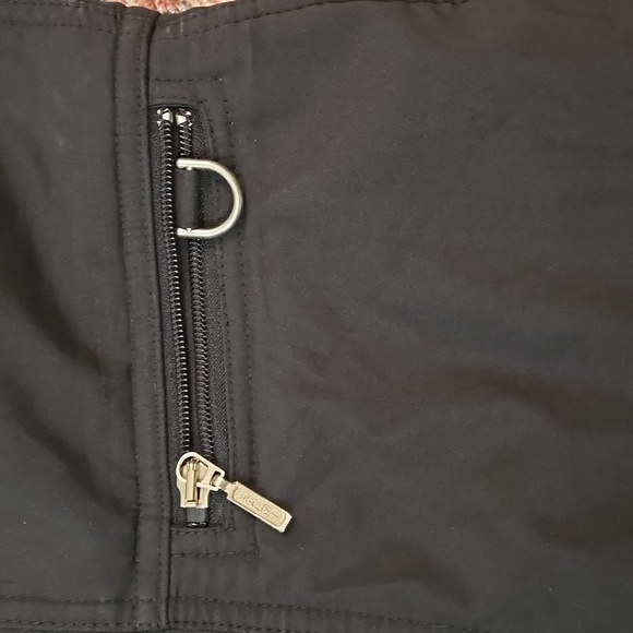 Fera Ladies Black Zip Front Bib Snowpants Boot Zippers Size 6 L - Picture 3 of 12